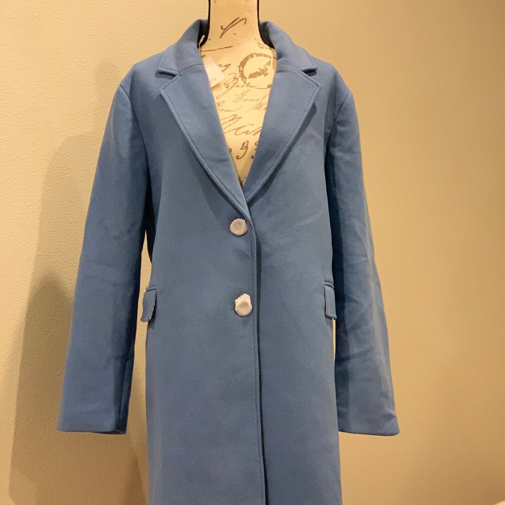 Haute Edition  Wool Blend single Breasted Coat 2X - Picture 2 of 5